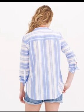 J. Crew Blue & White Striped Tunic